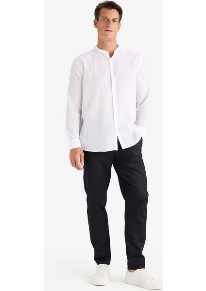 Yazlık Jogger Pantolon Basic Düz Cepli Dar Paça Black indirimleri