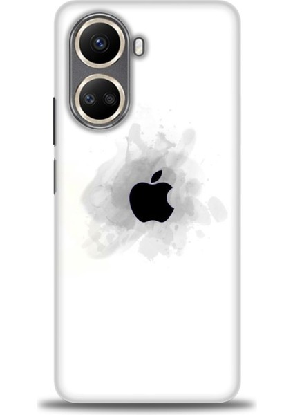 Realme C55 Kılıf Hd Baskılı - Siyah Elma