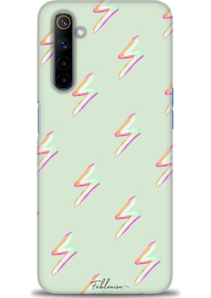 Realme 6 Kılıf Hd Baskılı - Şimşekler