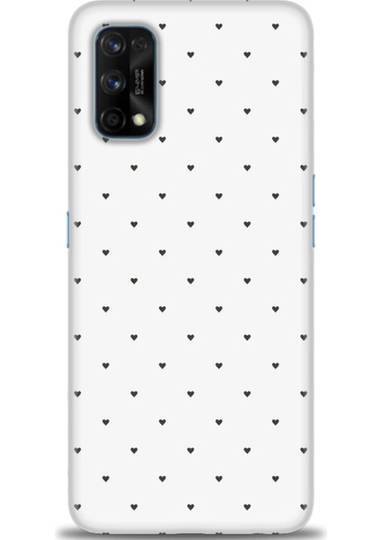 Realme 7 Pro Kılıf Hd Baskılı - Minik Siyah Kalp