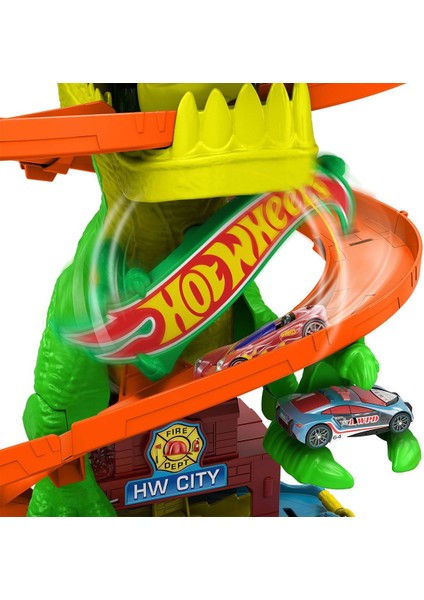 JBM73 Hot Wheels T-Rex ve Itfaiye Istasyonu Oyun Seti indirimleri