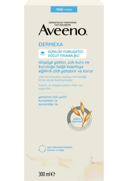 Dermexa Emollient Vücut Yıkama Jeli 300 ml