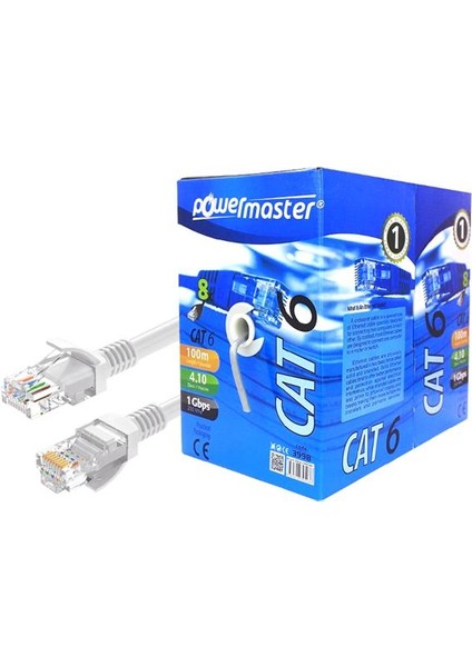 Powermaster 23 Awg 100 Metre Cat6 Kablo