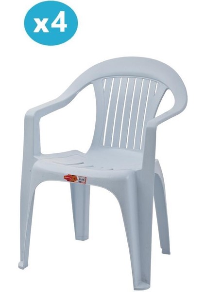 SY-2510 Plastik Bahçe Koltuk Sandalye 4'lü Set