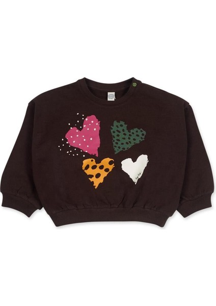 Kız Çocuk Siyah Sweatshirt
