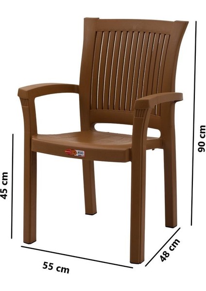 SY-2515 Elite Plastik Bahçe Koltuk Sandalye 4'lü Set fiyatları