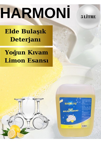 Bulaşık Yıkama Elde 5 lt Limon Esansı Kokulu