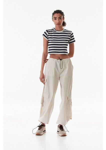 Beli Lastikli Kargo Cepli Stoperli Paraşüt Kumaş Pantolon