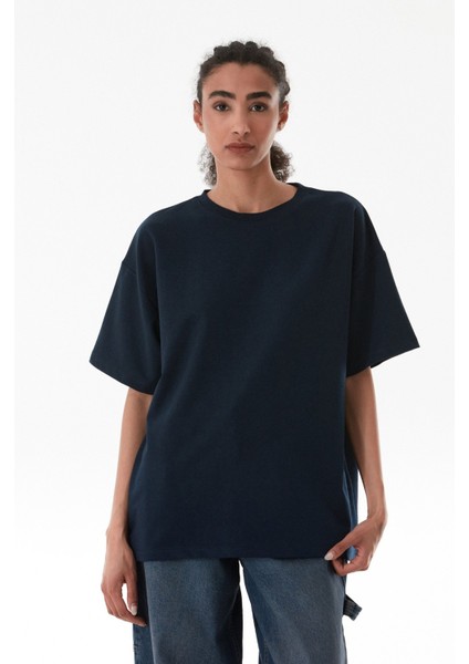 Basic Bisiklet Yaka Oversize Tişört fiyatları