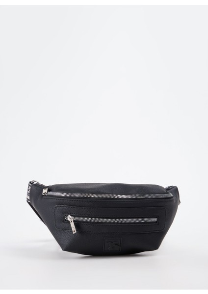 Siyah Kadın Bel Çantası Strap-Dove