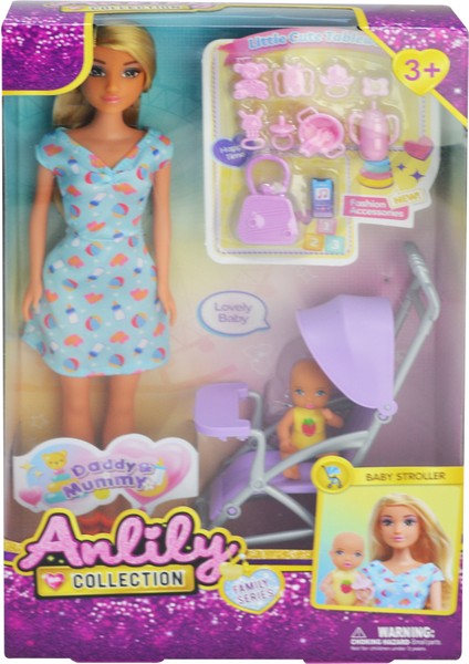 Bebek ve Bebek Arabası Set Mavi