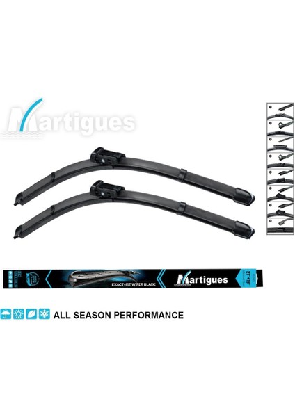 Silecek Süpürgesi 600/475 mm Aerotwın Audı-Honda-Skoda-Vw 2011 (16 mm Sürgülü)
