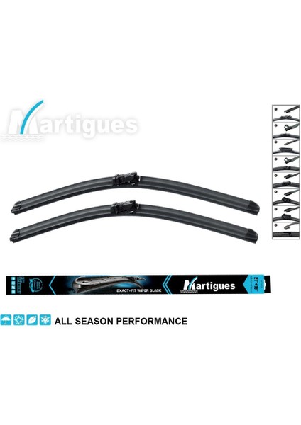 Silecek Süpürgesi 750/700 mm Aerotwın Ford Transit-Opel Zafıra C-Peugeot 3008/5008 (Sürgülü)