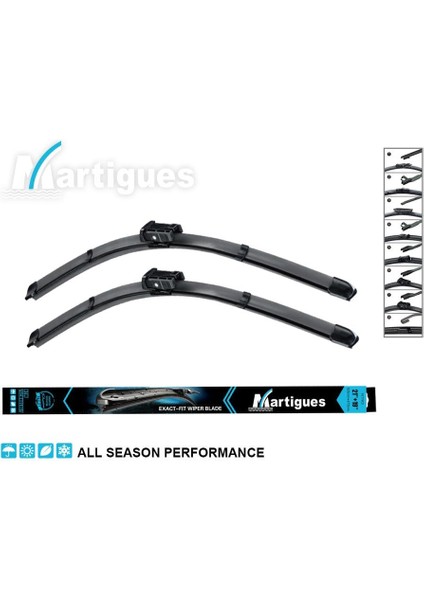 Silecek Süpürgesi 600/475 mm Aerotwın Seat-Skoda-Vw Golf/jetta/passat (2003-2013) (Sürgülü)