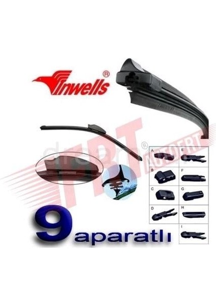 Silecek Süpürgesi 350 mm Aerotwın (9 Aparatlı)