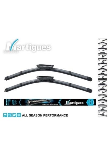 Silecek Süpürgesi 580/530 mm Aerotwın Mercedes Cıtan-Renault Kangoo Iı-Saab (Geçmeli)