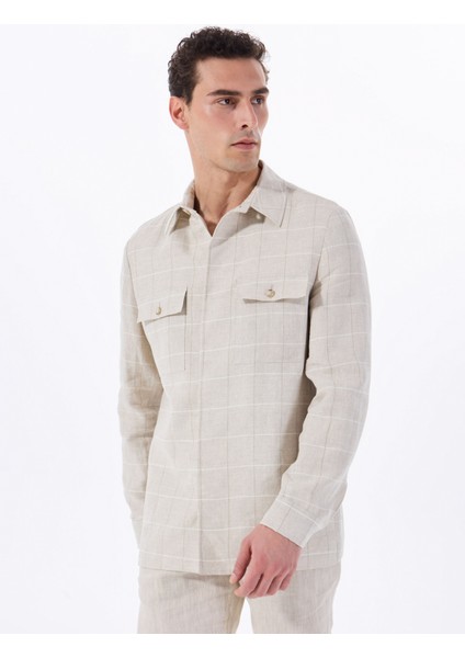 Vizon Erkek Regular Fit Kareli %100 Keten Ceket FC5SM-CKT 2561 fiyatları