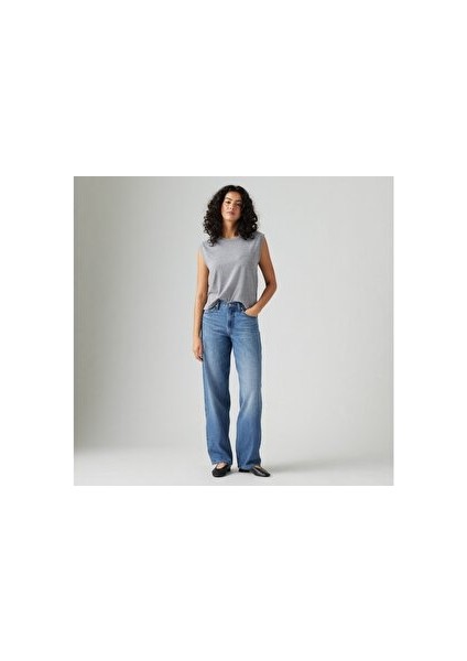 Baggy Dad Kadın Jean Pantolon - Heavy Check