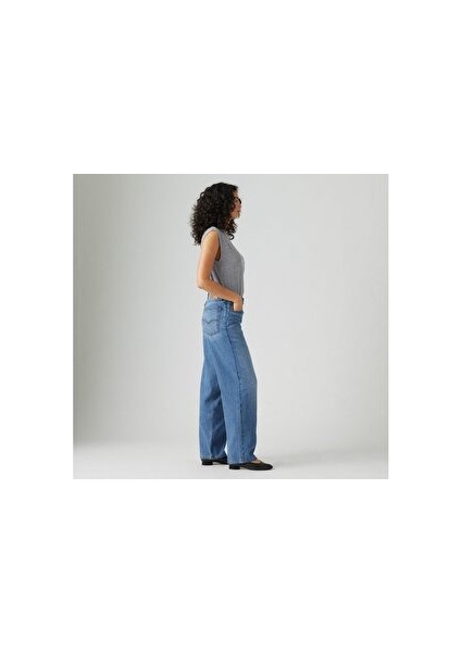 Baggy Dad Kadın Jean Pantolon - Heavy Check
