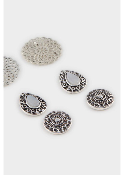 Kadın Eskitme 3'lü Silver Küpe E4522AXNS fiyatları