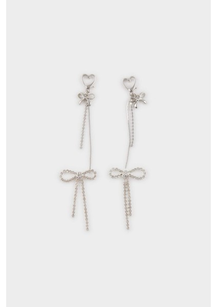 Kadın 2'li Sallantılı Silver Küpe E6737AXNS
