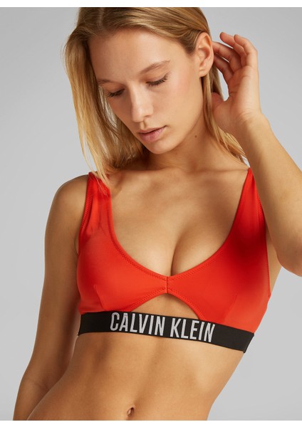 Kırmızı Kadın Baskılı Bralet Bikini Üst KW0KW02745XM8 modelleri
