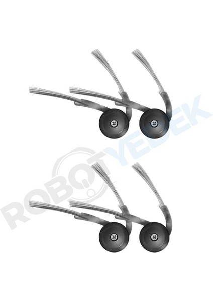 Roborock QRevo Curv QRevo C Uyumlu Yedek Yan Fırça-4 Adet