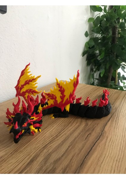 3D Yazıcı Üretimi Hareketli Ejderha Figürü 43 cm modelleri