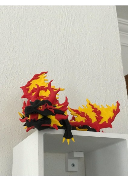 3D Yazıcı Üretimi Hareketli Ejderha Figürü 43 cm fırsatları