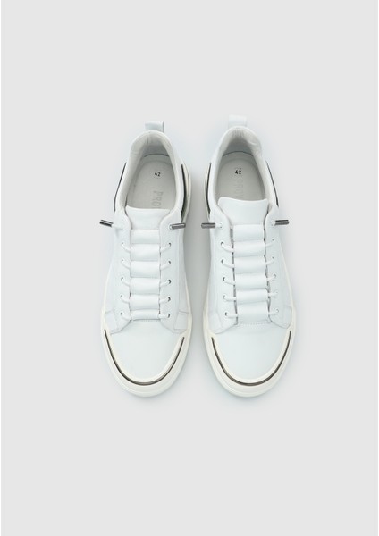 Beyaz Deri Erkek Sneaker indirimleri
