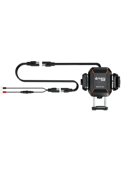 M33 Plus Titreşim Modüllü Motosiklet Telefon Tutucu (Kablosuz ve Type-C Şarjlı ) fiyatları