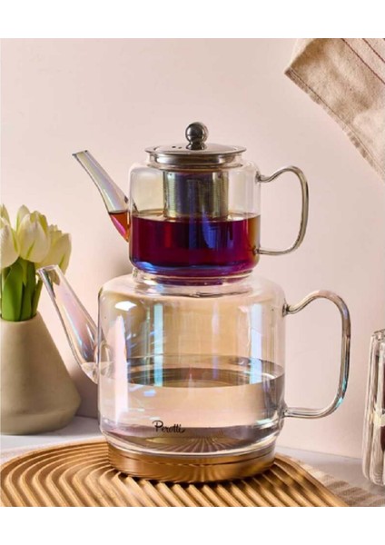 Elio Luster Cam Çaydanlık Takımı 16496