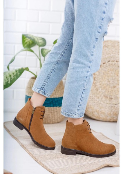 Tarçın Hakiki Deri Kadın Deri Bot TRC49-2733 modelleri