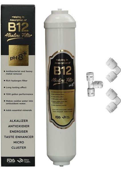 Su Arıtma Cihazı Alkali B12 Filtre Ph 8+ (Tüm Cihazlarla Uyumludur)