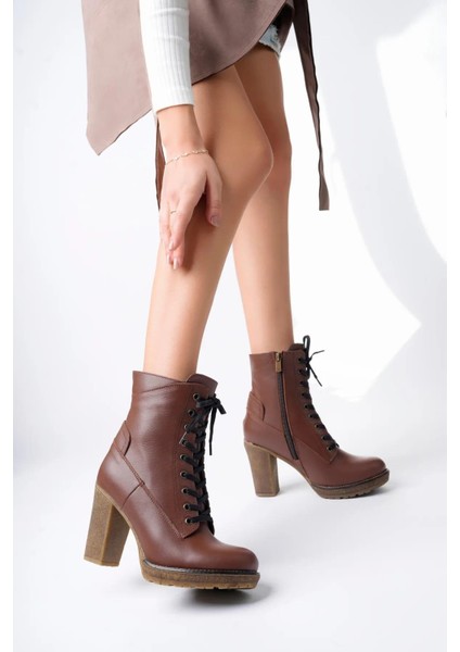 Deri Günlük Kadın Topuklu Bot TRC49-3916 modelleri