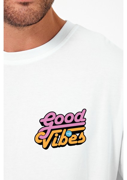 Good Vibes Baskılı Oversize Tişört fiyatları