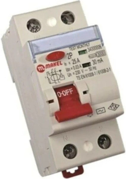 2X25 A 30 Ma Kaçak Akım Röle