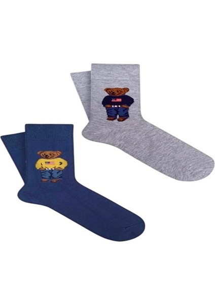 Black Arden Socks Yumuşacık Adımlar Teddy Çorap Rahatlığı 4'lü Renkli Çoraplar