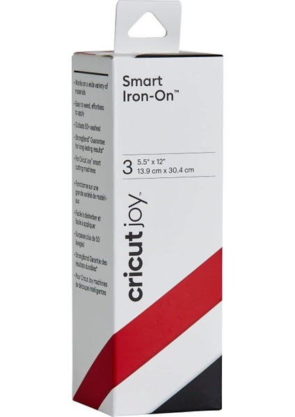 Crıcut 2007218 Joy Smart Iron On 14X30CM Siyah Beyaz Kırmızı