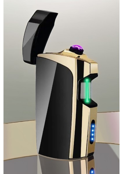 K12 USB Şarjlı 4 Arc Dokunmatik Sensörlü Alevsiz Çakmak -New Style