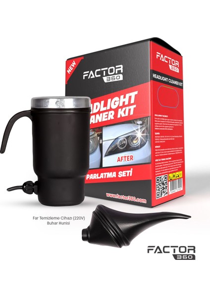 Factor 360 Far Temizleme ve Parlatma Cihazı (Headlıght Cleanıng Devıce)