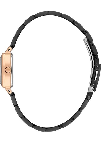 DK102-DKE.1.10852-6 Siyah Iyon Kaplama Kare Kadın Kol Saati fiyatları