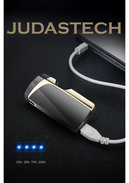 K12 USB Şarjlı 4 Arc Dokunmatik Sensörlü Alevsiz Çakmak -New Style