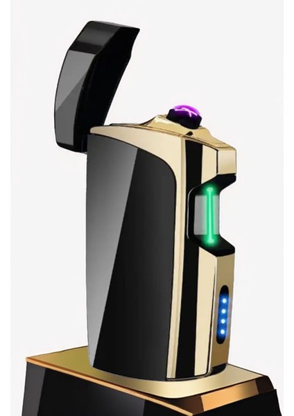 K12 USB Şarjlı 4 Arc Dokunmatik Sensörlü Alevsiz Çakmak -New Style