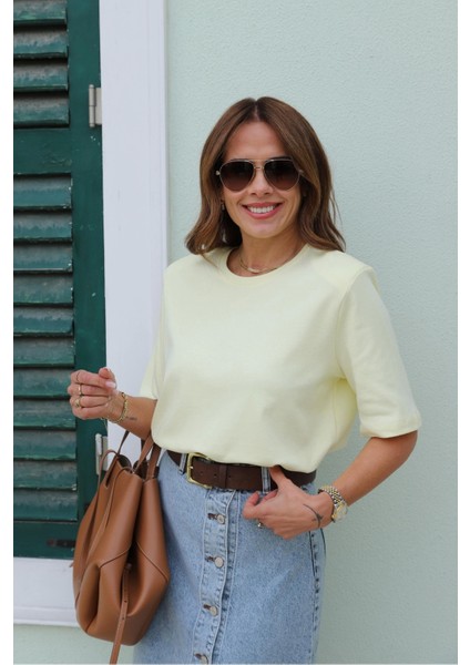 Vatkalı Basic Tshirt