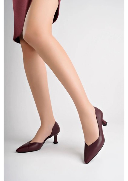 Hakiki Deri Kadın Deri Topuklu Ayakkabı TRC50-92281 fiyatları