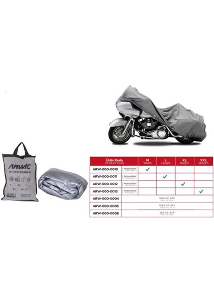 Motosiklet Brandası (Güneş Isısı,yağmur,kar) Geçirmez