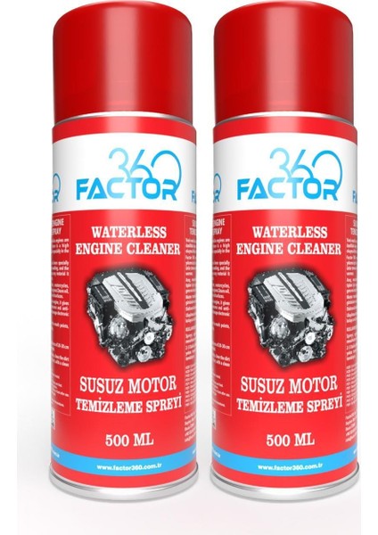 Susuz Motor Temizleme Spreyi - Waterless Engine Cleaning Spray 500ML 2 Adet