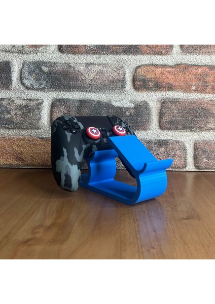 Ps5, Ps4 ve Xbox Series X|s Için Çift Joystick Standı Tutucu - Düzenli Oyun Kurulumu Için Evrensel Oyun Kumandası Standı - Mavi