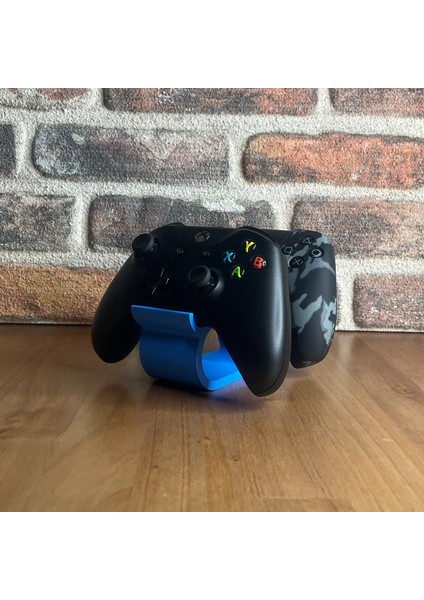 Ps5, Ps4 ve Xbox Series X|s Için Çift Joystick Standı Tutucu - Düzenli Oyun Kurulumu Için Evrensel Oyun Kumandası Standı - Mavi